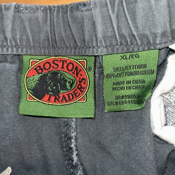 Boston Trader Mens Size XL Cargo Shorts Utility Pockets Gray Green 100% Cotton - Picture 4 of 8